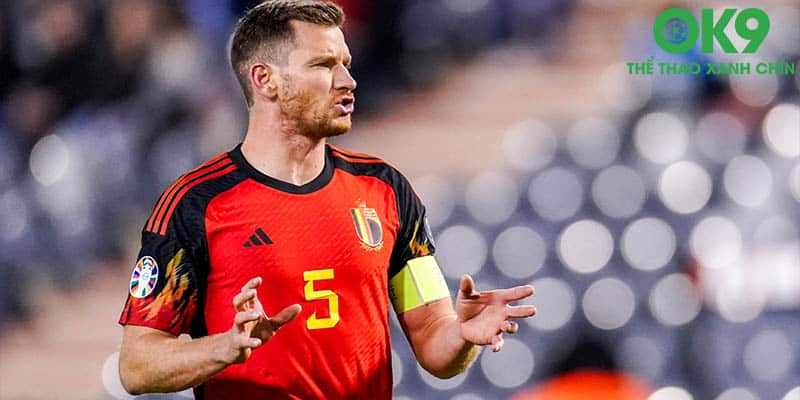 Vertonghen là cầu thủ già nhất đội hình Bỉ Euro 2024